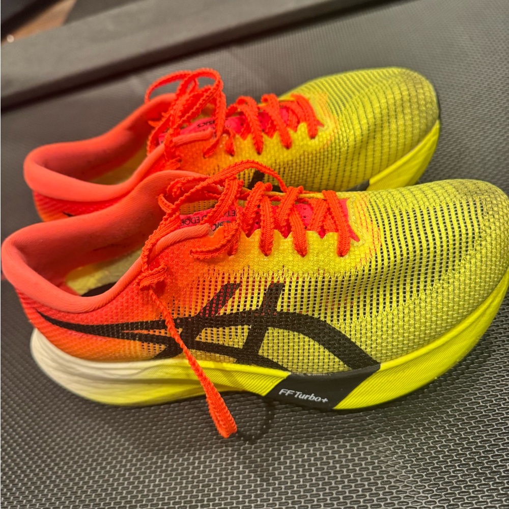 Asics Women's Athletic Shoes - Yellow and Red